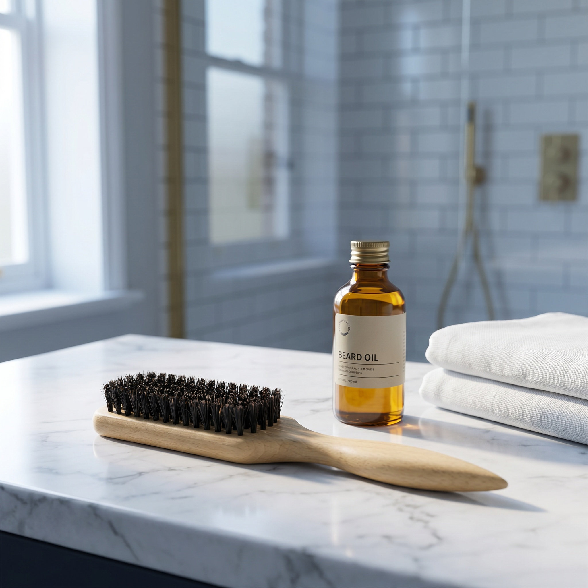 Grooming Men'S Hair - Small Wooden Beard Brush for Men