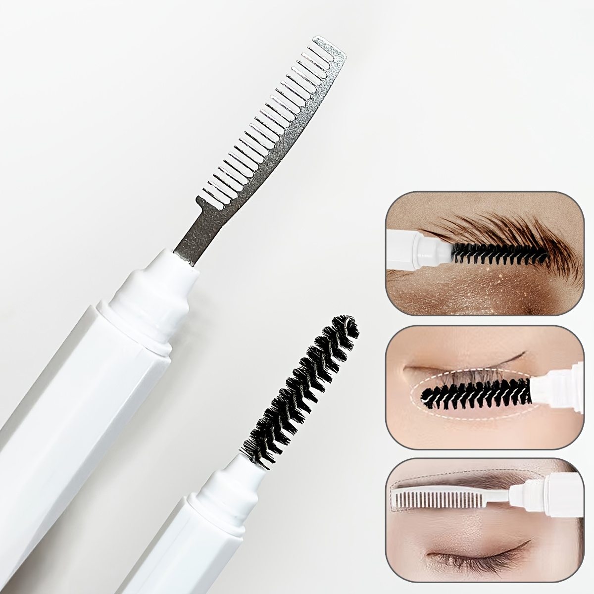 Comb Fine Tooth - Double Headed Eyebrow And Eyelash Comb