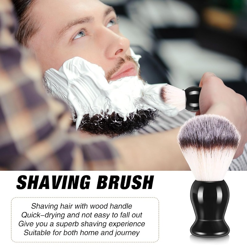 1Pcs Beard Shaving Brush, Wood - đánh giá và giá Grooming Men'S Hair