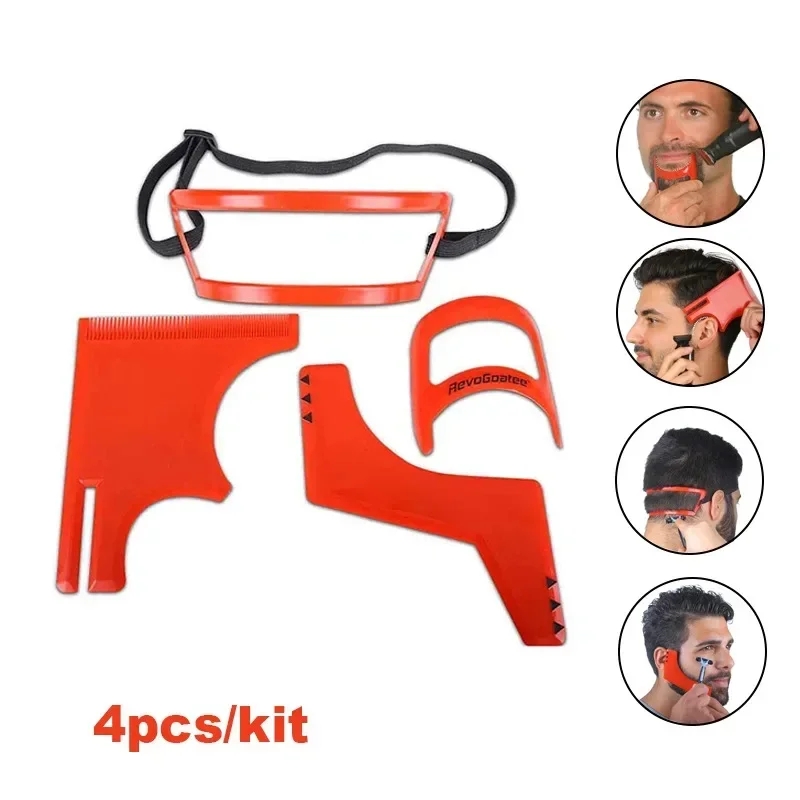 2/4Pcs Men's Beard Combs Hair  - đánh giá và giá Men'S Grooming Salon