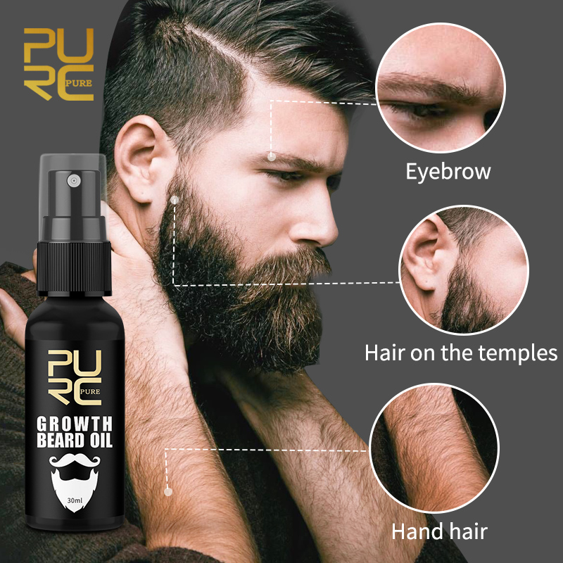 PURC Beard Growth Oil for Men  - đánh giá và giá Mens Grooming Treatment
