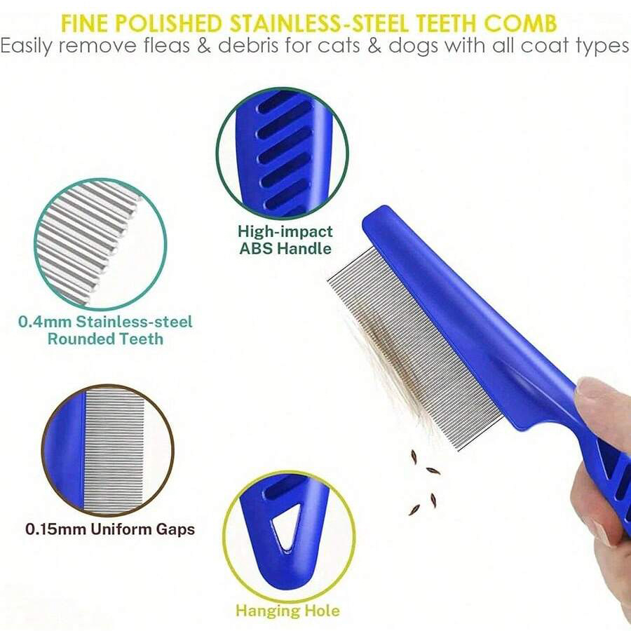4Pcs/6Pcs Pet Comb Flea Comb F - đánh giá và giá Comb Fine Tooth