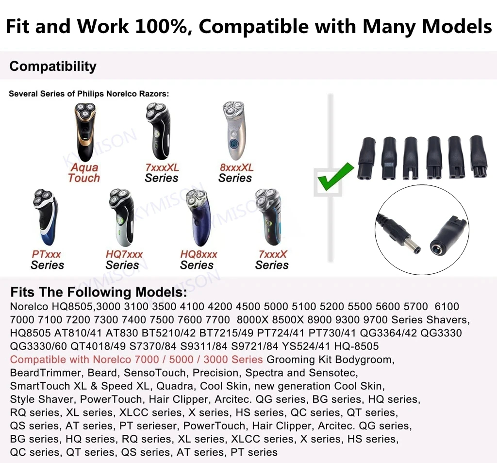8PCS Replacement Power Cord 5V - đánh giá và giá Men'S Grooming Salon