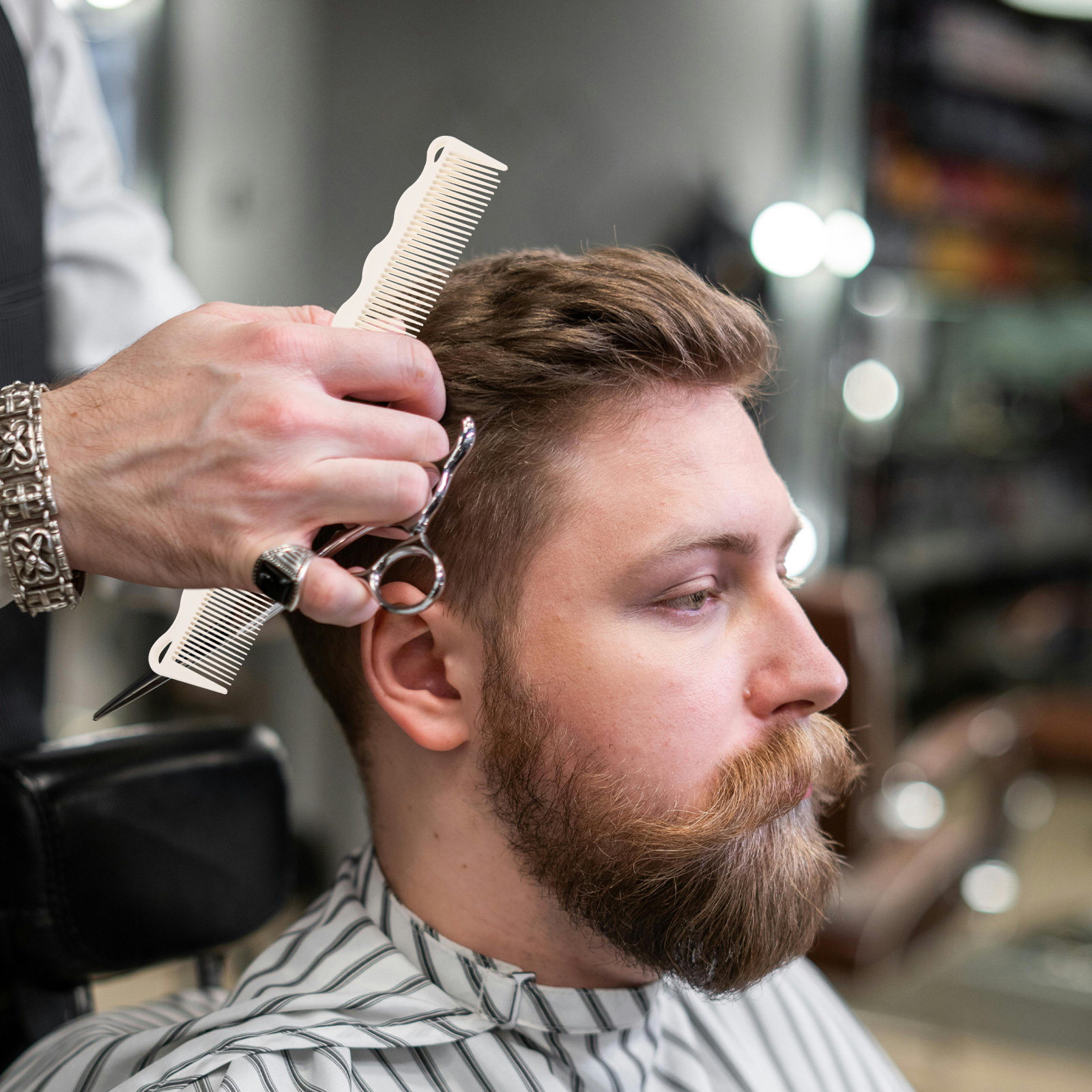 Rotating Pin Barber Comb Ergon - đánh giá và giá Comb Fine Tooth