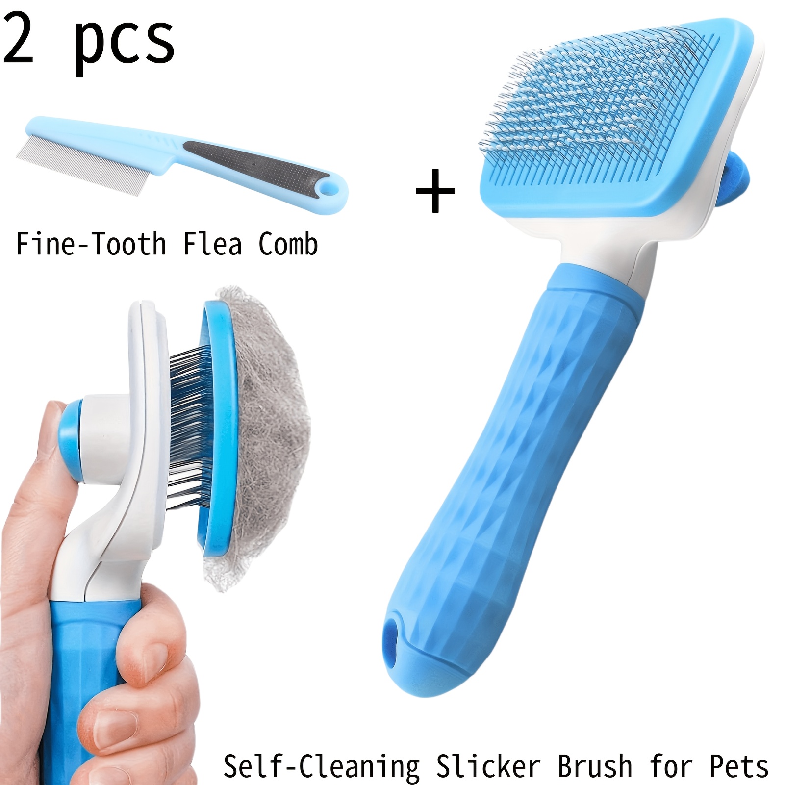 2pcs Pet Grooming Tool Set,Sel - đánh giá và giá Comb Fine Tooth