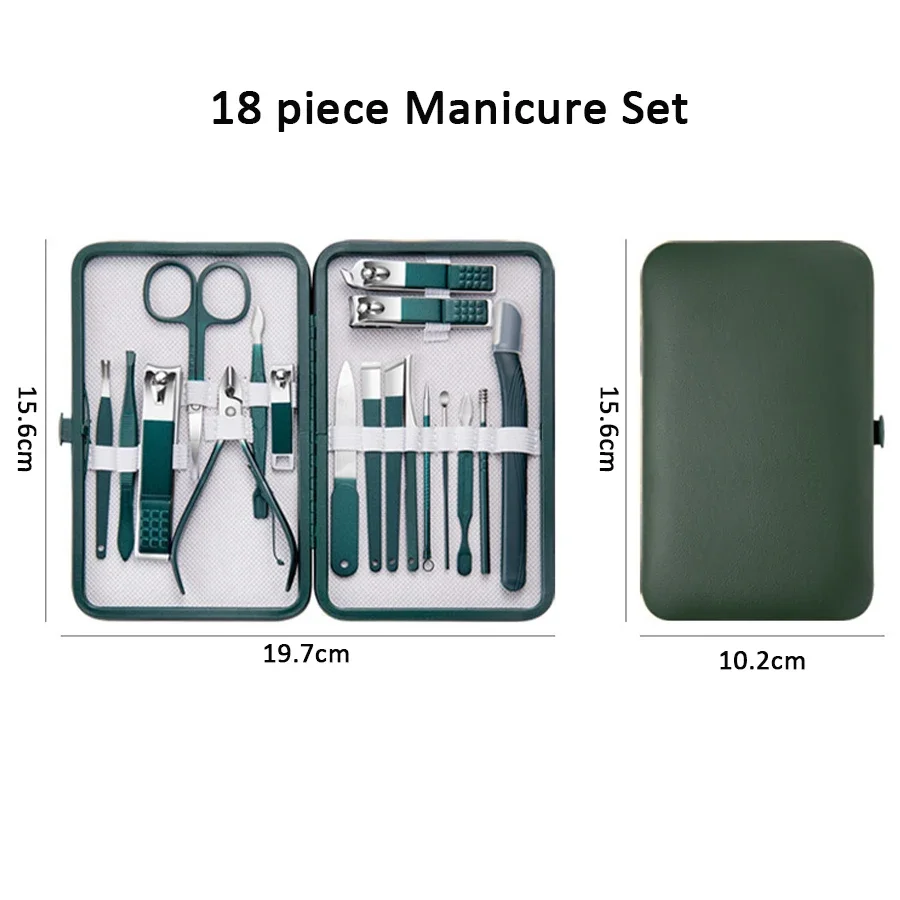 4/7/10/12/18 Pcs Manicure Set  - đánh giá và giá Nail Care Kit Mens