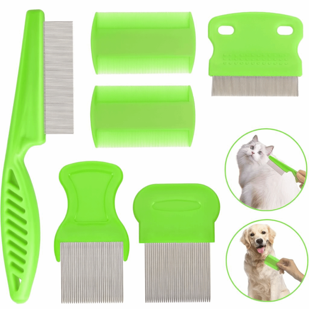 6Pcs/Set ABS Flea Comb Set Fin - đánh giá và giá Comb Fine Tooth