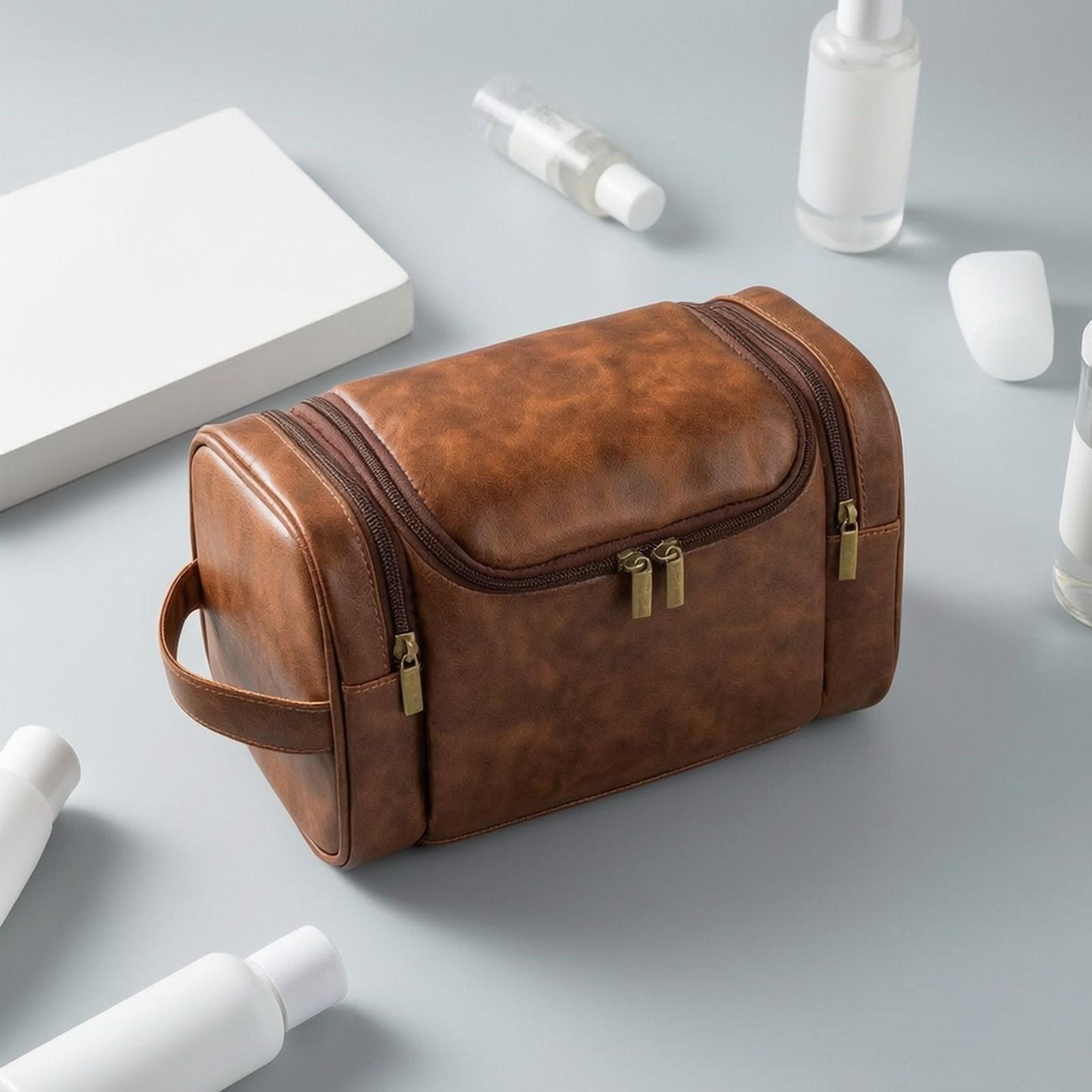 Men Grooming Travel Bag PU Lea - đánh giá và giá Men'S Grooming Bag